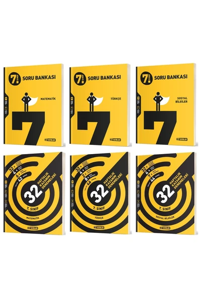 Hız Yayınları Hız 2025 7. Sınıf Matematik + Türkçe + Sosyal Soru + 36 Haftalık Deneme Seti 6 Kitap ürün görseli