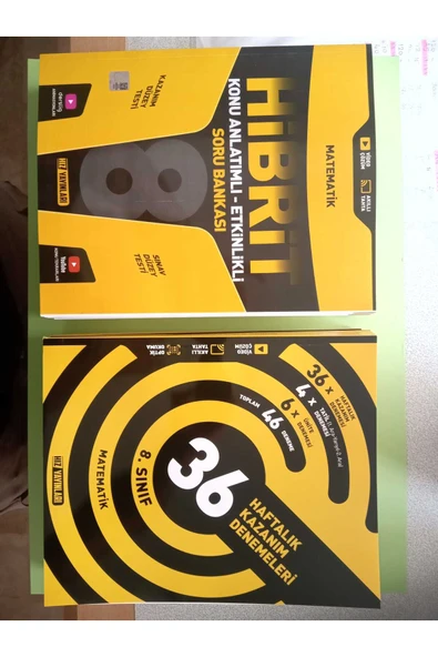 Hız Yayınları 8. SINIF HIZ YAYINLARI HİBRİT MATEMATİK S.B VE 36 HAFTALIK MATEMATİK KAZANIM DENEMELERİ 2 KİTAP ürün görseli