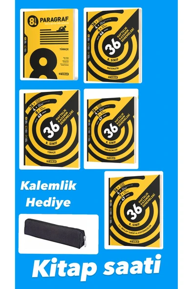 Hız Yayınları hız yayınları 8. sınıf deneme seti ve paragraf soru bankası kalemlik hediyeli muhteşem set ürün görseli