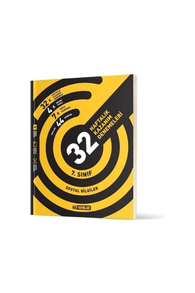 Hız Yayınları Hız Yayınları 7. Sınıf Sosyal Bilgiler 32 Haftalık Kazanım Demeleri ürün görseli