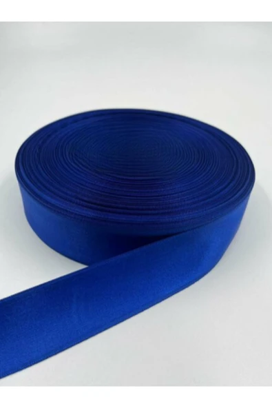 BUKET DÜNYASI SATEN KURDELE 4 CM SAKS MAVİ RENK 10 METRE SÜSLEME, SOLMAYAN GÜL - 1