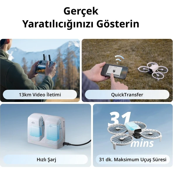 DJI Flip Fly More Combo (Djı Rc 2) (Gl) (DJI Türkiye Karacauslu Garantili) - 5