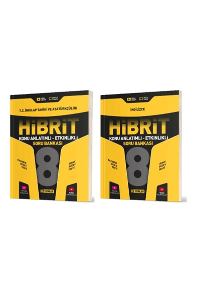 Hız Yayınları HIZ YAYINLARI 8. Sınıf İnkılap + İngilizce Hibrit Soru Bankası (Konu Anlatımlı - Etkinlikli) ürün görseli