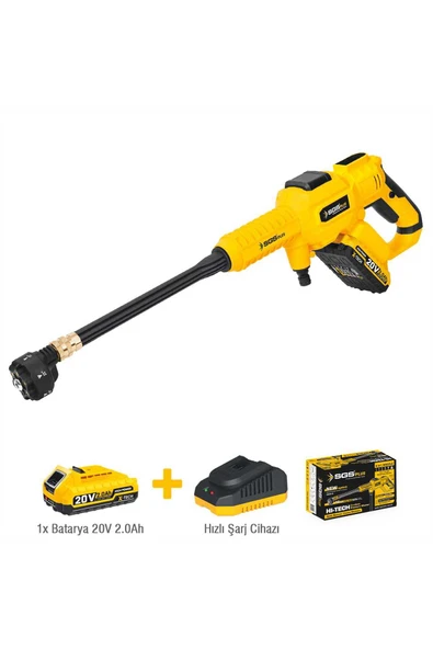 SGS Plus Akülü Basınçlı Yıkama Makinesi Seti 30 bar 435 PSI 2.0 Ah SGS-5410 ürün görseli