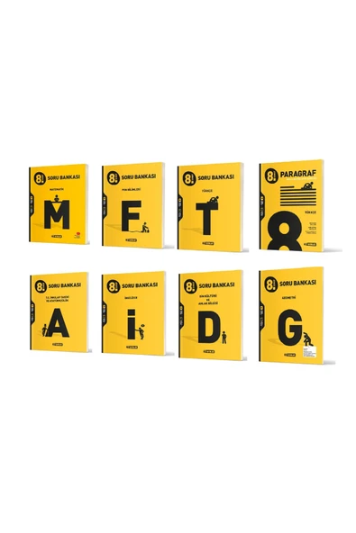 Hız Yayınları 8. Sınıf Tüm Dersler Soru Bankası Seti 8 Kitap 2024-2025 ürün görseli