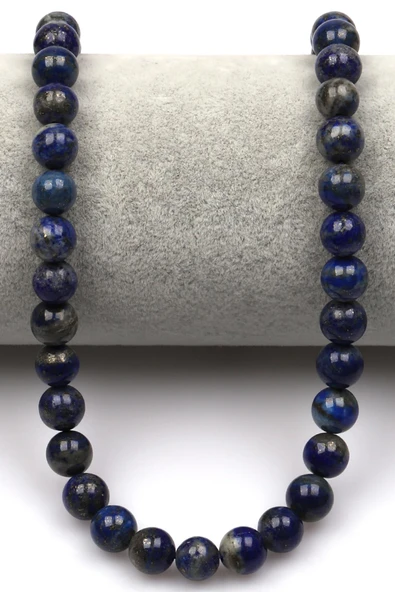 Lapis Lazuli Doğaltaş Dizi 8 mm Küre Kesim - Resim 2