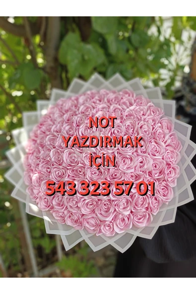 BUKET DÜNYASI 20 Lİ SOLMAYAN GÜL BUKETİ BORDO DIŞI BEYAZ - Resim 7