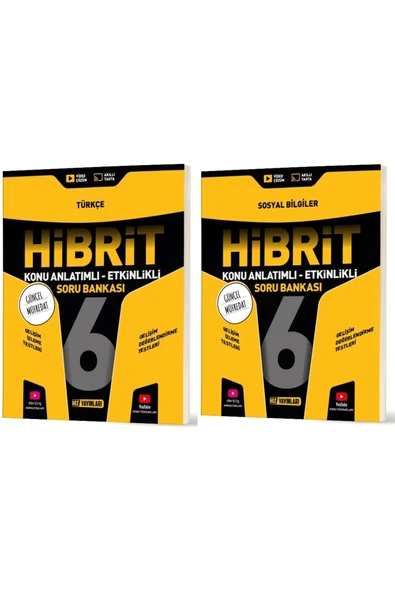 Hız Yayınları Hız 2026 6. Sınıf Türkçe + Sosyal Bilgiler Hibrit - Konu Seti 2 Kitap ürün görseli