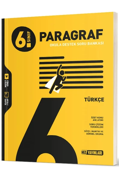 Hız Yayınları 6.Sınıf HIZ Paragraf Soru Bankası ( Video Çözümlü ) Yeni Nesil - Soru Çözüm Teknikleri ürün görseli