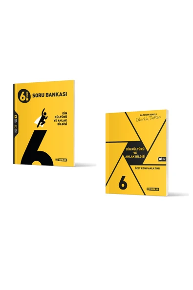 Hız Yayınları 6. SINIF DİN KÜLTÜRÜ VE AHLAK BİLGİSİ SORU BANKASI + DİN KÜLTÜRÜ ETKİNLİK DEFTERİ SETİ ürün görseli