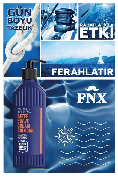 FNX After Shave Tıraş Sonrası Krem Kolonya 400 Ml Mandalin Turuncu - 2