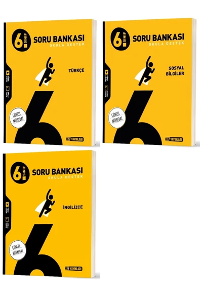 Hız Yayınları Hız 2026 6. Sınıf Türkçe + Sosyal + İngilizce Soru Bankası Seti 3 Kitap ürün görseli