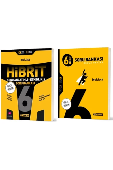 Hız Yayınları Hız 2026 6. Sınıf İngilizce Soru + Hibrit - Konu Seti 2 Kitap ürün görseli