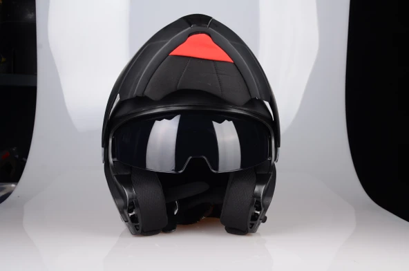 LAZER GOLDEN ÇENE AÇILIR KASK MAT SİYAH - 3