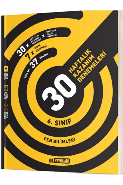 Hız Yayınları HIZ YAYINLARI 6. SINIF FEN 36 HAFTA  DERS VE YARDIMCI KİTAP ürün görseli
