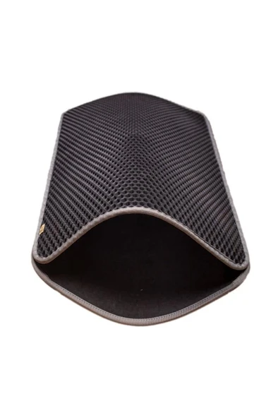 Cattie Kum Toplayıcı Fonksiyonel Kedi Paspası Altıgen Model M Boy - Grey 37-50 cm - 3