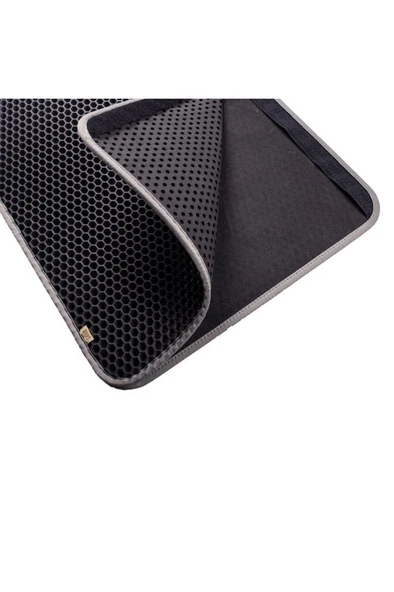 Cattie Kum Toplayıcı Fonksiyonel Kedi Paspası Altıgen Model M Boy - Grey 37-50 cm - 4