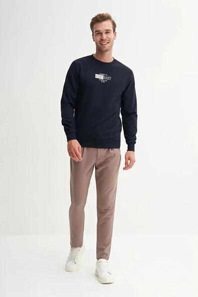 Cazador Slim Fit Mevsimlik 3 İplik Pamuk Karışımlı Sweatshirt-54160 ürün görseli 1