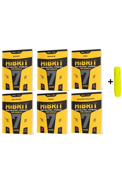 Hız Yayınları Hız Yayınları 7. Sınıf Tüm Dersler Konu Anlatımlı Etkinlikli Hibrit Soru Bankası Seti 6 Kitap ürün görseli