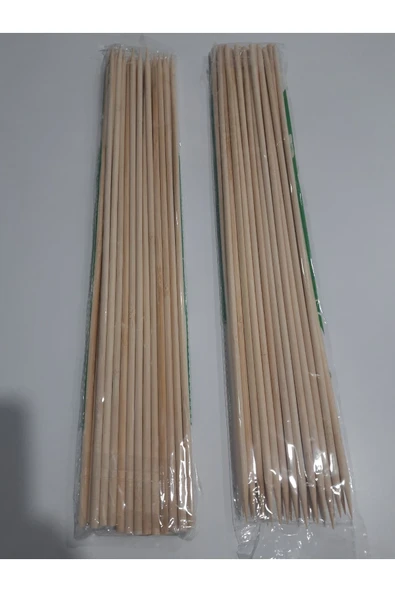 BUKET DÜNYASI 50 ADET ÇÖP ŞİŞ - ÇUBUK - BUKET YAPIMI - MANGAL HER ALANDA KULLANIM 5 MİLİM KALINLIK 40 CM - 1