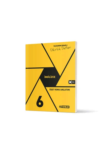 Hız Yayınları 2024 - 2025 Müfredat 6.SINIF YENİ NESİL İNGİLİZCE ETKİNLİK DEFTERİ ürün görseli
