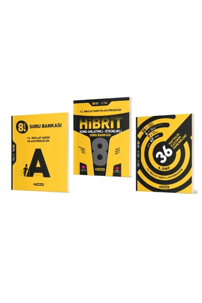 Hız Yayınları HIZ YAYINLARI 8. Sınıf İnkılap Tarihi ve Atatürkçülük Soru Bankası + Hibrit Soru Bankası (Konu Anlat ürün görseli
