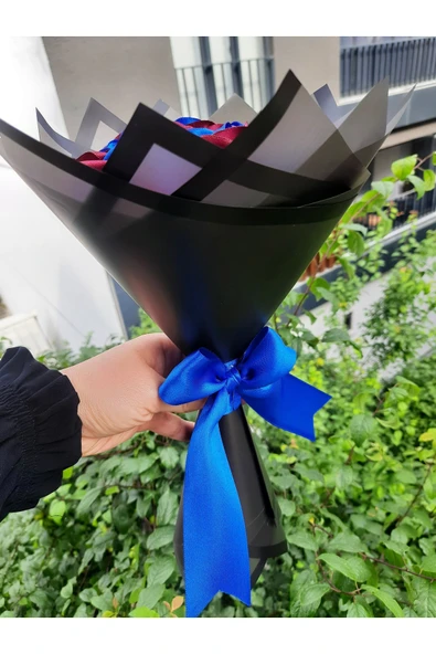 BUKET DÜNYASI 7 li TRABZON TARAFTAR SOLMAYAN GÜL BUKETİ - 2