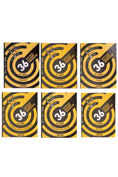 Hız Yayınları 8.sınıf 36 Haftalık Kazanım Denemeleri Set Hız ürün görseli