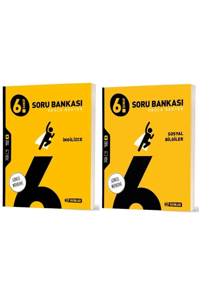 Hız Yayınları Hız 2026 6. Sınıf İngilizce + Sosyal Bilgiler Soru Bankası Seti 2 Kitap ürün görseli