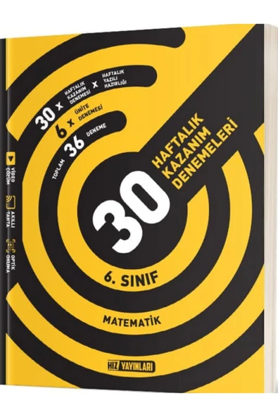 Hız Yayınları HIZ YAYINLARI 6 . SINIF MATEMATİK DENEMESİ 36 HAFTA ürün görseli