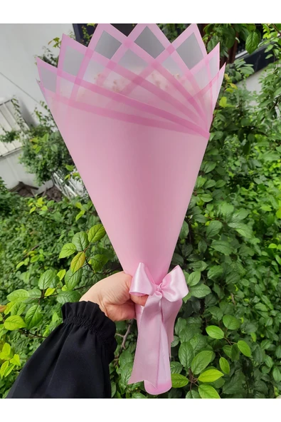 BUKET DÜNYASI 30 Lu Led Işıklı Kenar Süslemeli Solmayan Gül Buketi Beyaz Gül Dışı Pembe - Resim 2