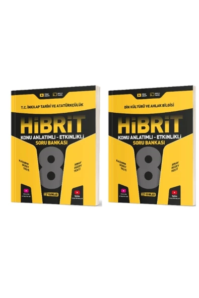 Hız Yayınları HIZ YAYINLARI 8. Sınıf İnkılap + Din Hibrit Soru Bankası (Konu Anlatımlı - Etkinlikli) ürün görseli