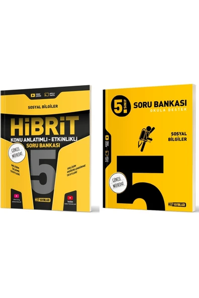 Hız Yayınları Hız 2025 5. Sınıf Sosyal Bilgiler Soru + Hibrit - Konu Seti 2 Kitap ürün görseli