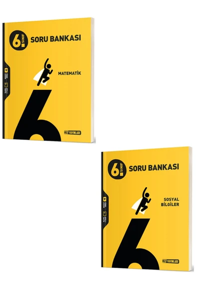 Hız Yayınları 6.Sınıf HIZ Matematik Soru Bankası + 6.Sınıf HIZ Sosyal Bilgiler Soru Bankası (Video Çözümlü 2 KİTAP ürün görseli