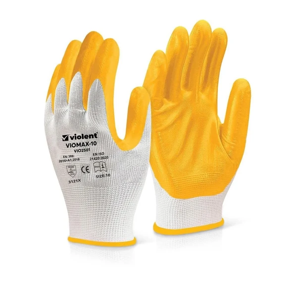 VIOMAX VIO2501 NİTRİL KAPLI NO 10 ÖRME ELDİVEN 432 ÇİFT
