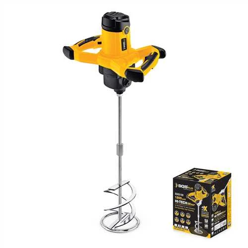 SGS-5100 1800W Boya & Harç Karıştırıcı Mikser Soft-Start M14 Bağlantı 2 Kademe Devir - Resim 2