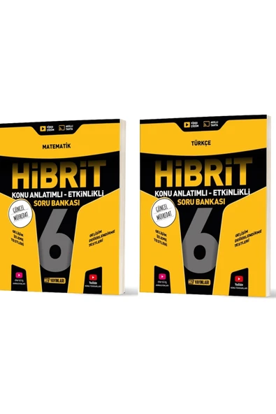 Hız Yayınları Hız 2026 6. Sınıf Matematik + Türkçe Hibrit - Konu Seti 2 Kitap ürün görseli