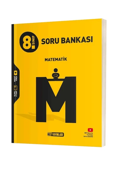 Hız Yayınları 8. Sınıf Matematik Soru Bankası Video Çözümlü Yeni 2024/25 Dönemi ürün görseli