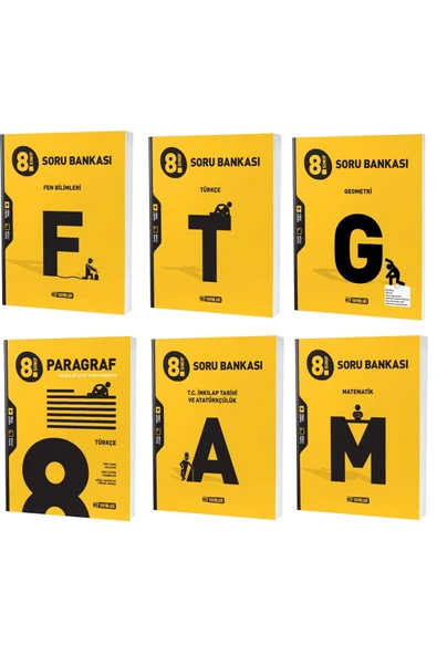 Hız Yayınları Hız Lgs 2023 8. Sınıf Matematik + Geometri + Türkçe + Fen + Paragraf + Ingilizce Soru Seti 6 Kitap ürün görseli