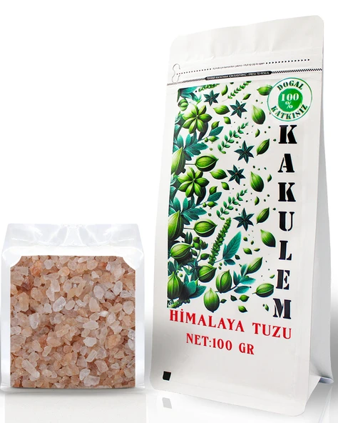 Kakulem SERTİFİKALI 100 Gr İri Tane Granül Himalaya Tuzu