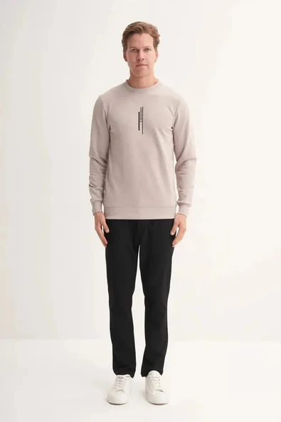 Cazador Slim Fit Mevsimlik 3 İplik Pamuk Karışımlı Sweatshirt-54185 ürün görseli 1