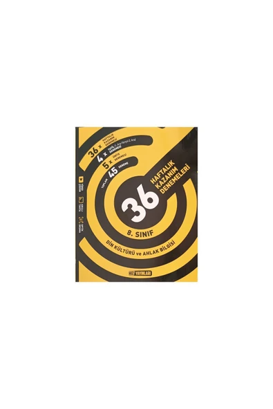 Hız Yayınları HIZ YAYINLARI 8.SINIF DİN KÜLTÜRÜ 36 HAFTALIK KAZANIM DENEMELERİ ürün görseli