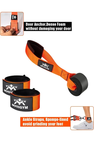 Hepitop Çantalı Lateks 18 Parça Direnç Lastiği Seti Toplam 145 Kg Ağırlık Lastiği Kapı Arkası Güç Bandı - 4