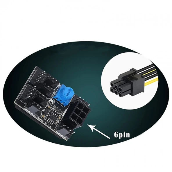 DC 12v 3pin 4 pin 8 kanallı PC fan hız kontrolü modülü - Resim 2