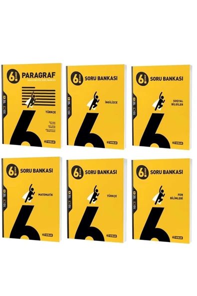 Hız Yayınları Hız 6.Sınıf Türkçe Matematik Fen Sosyal İngilizce Paragraf Soru Bankası 2024 2025 BeyazKitap ürün görseli