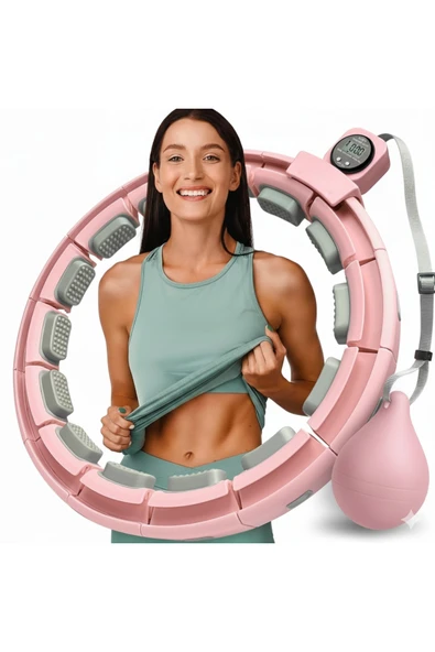 Hepitop Akıllı Hulahop – Ayarlanabilir, Düşmeyen, Kalori Sayarlı Fitness Hula Hoop – Evde Spor &