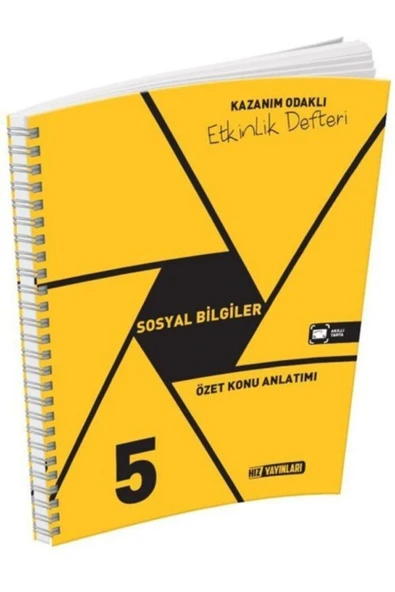 Hız Yayınları 5. Sınıf Sosyal Bilgiler Kazanım Odaklı Etkinlik Defteri - 1