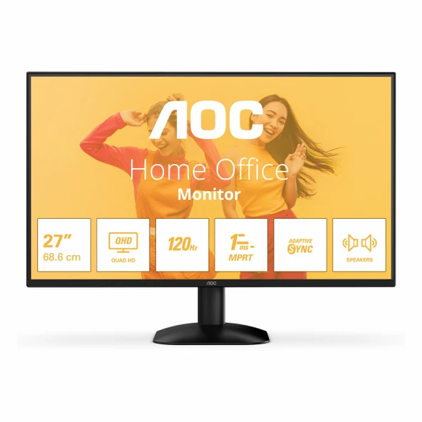 AOC Q27B35S3 27" 120Hz 1Ms HDMI+DP WQHD Adaptive-Sync IPS Vesa Monitör ürün görseli