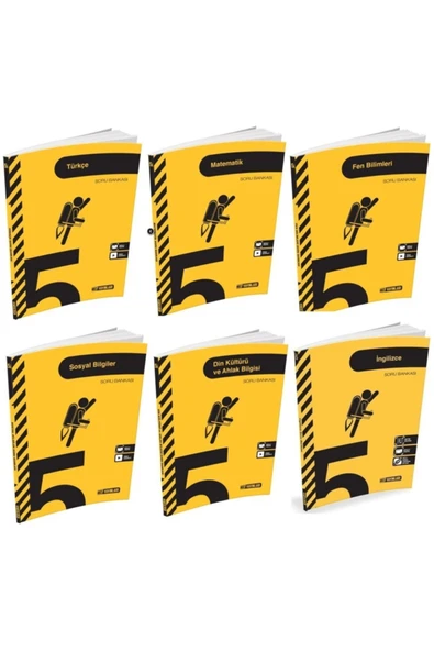 Hız Yayınları Hız 5. Sınıf Türkçe-matematik-fen Bilgisi- Sosyal Bilgiler-ingilizce Ve Din Kültürü Soru Bankası ürün görseli