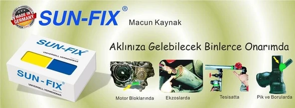 SUN FİX Üniversal Kaynak Macunu 100 Gr - 3